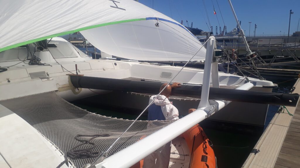 installing carbon front beam
