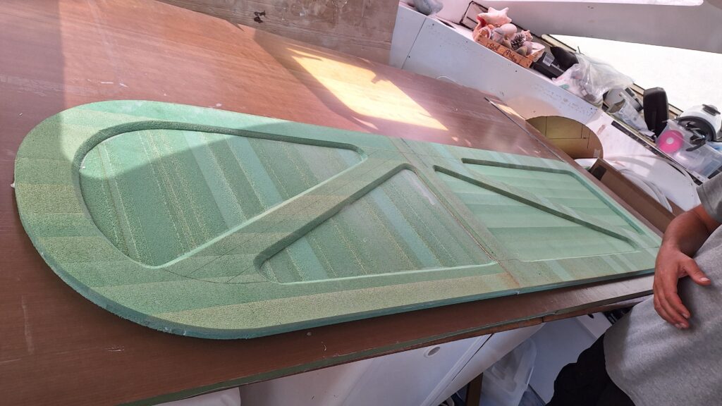 lightweight composite boat door