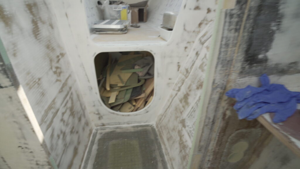 port fwd cabin ready for paint