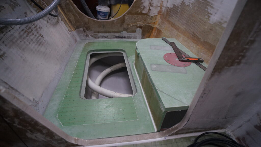 new starboard bathroom floor