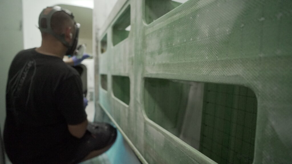 composite shelf lamination